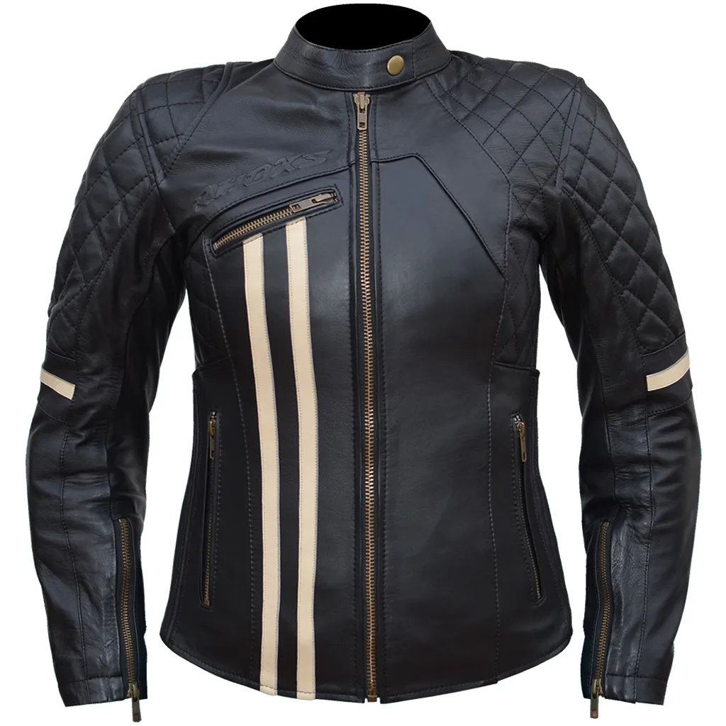 Chaqueta de Moto CAFE BLACK  LadyNegro S