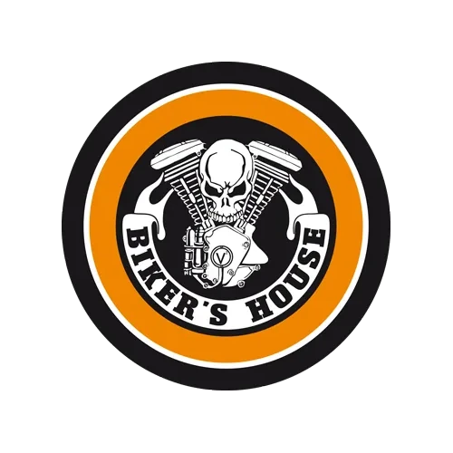 Logotipo de Biker's House Garage, punto de venta RHOXS en Martos