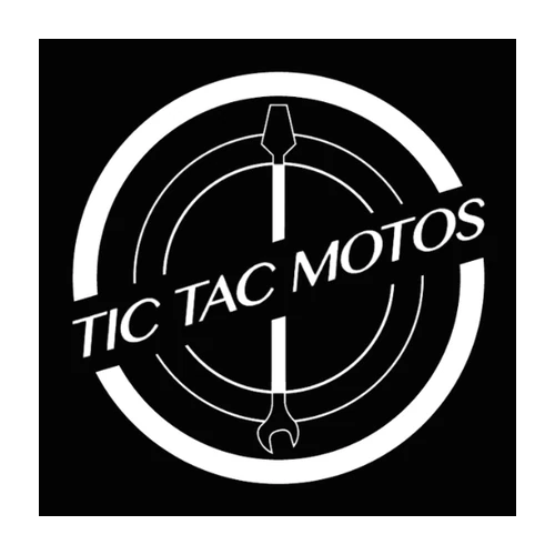 Logotipo de Tic Tac Motos, punto de venta RHOXS en Sevilla