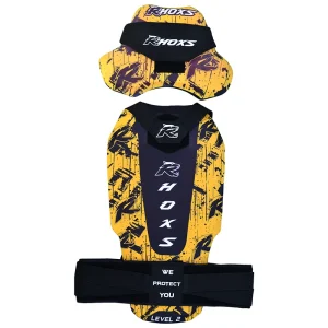 Protección Total de Espalda + Pecho Nivel 2 Chaleco RHOXS FLEXISHOCK PLUS